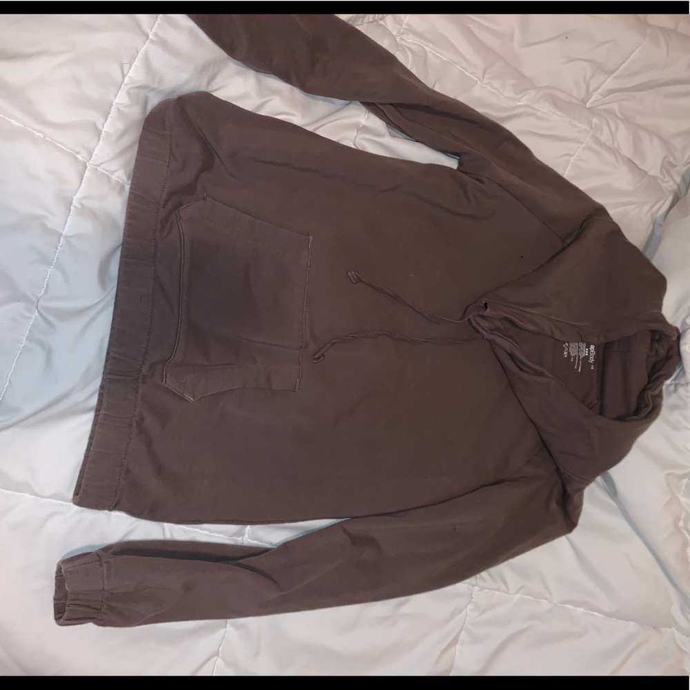 Extra small purple cowl hoodie